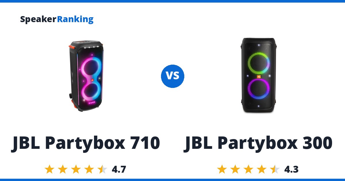 JBL Partybox 710 vs JBL Partybox 300