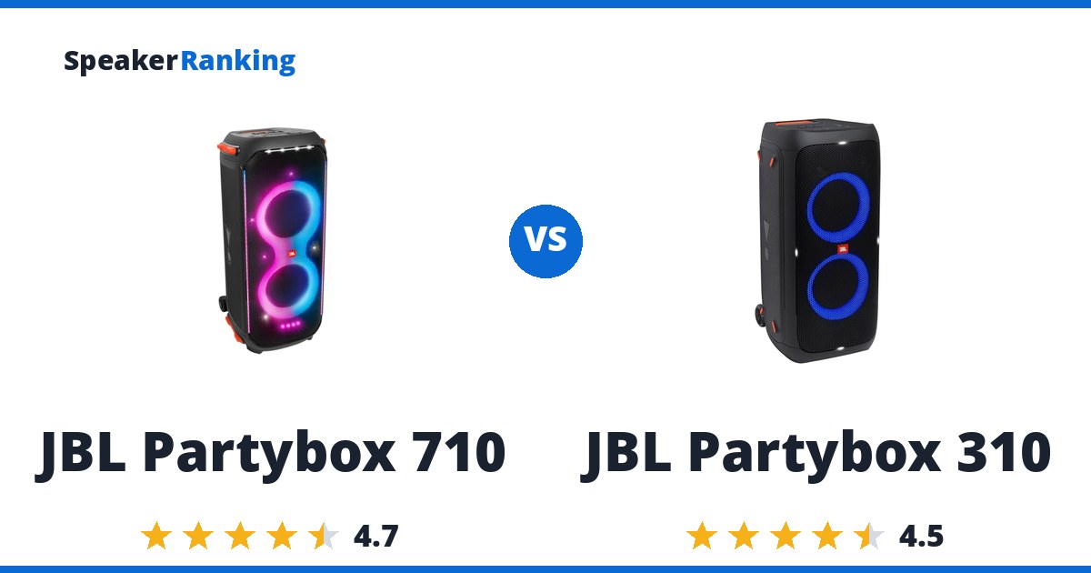 JBL Partybox 710 vs JBL Partybox 310