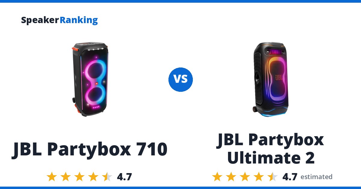 JBL Partybox 710 vs JBL Partybox Ultimate 2