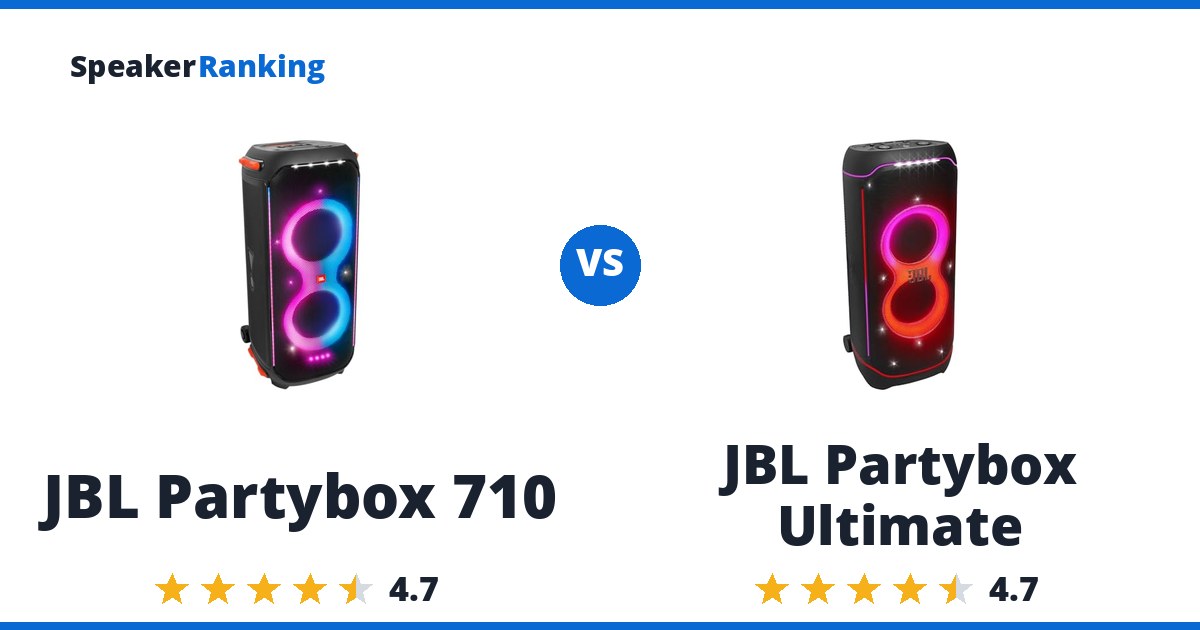 JBL Partybox 710 vs JBL Partybox Ultimate