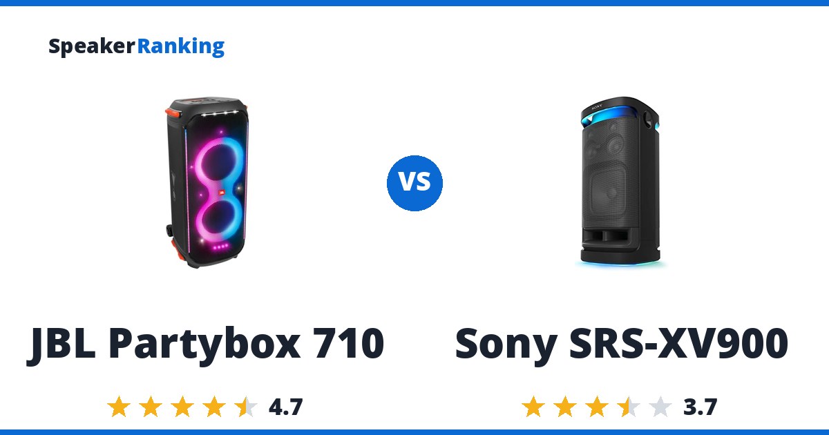 JBL Partybox 710 vs Sony SRS-XV900