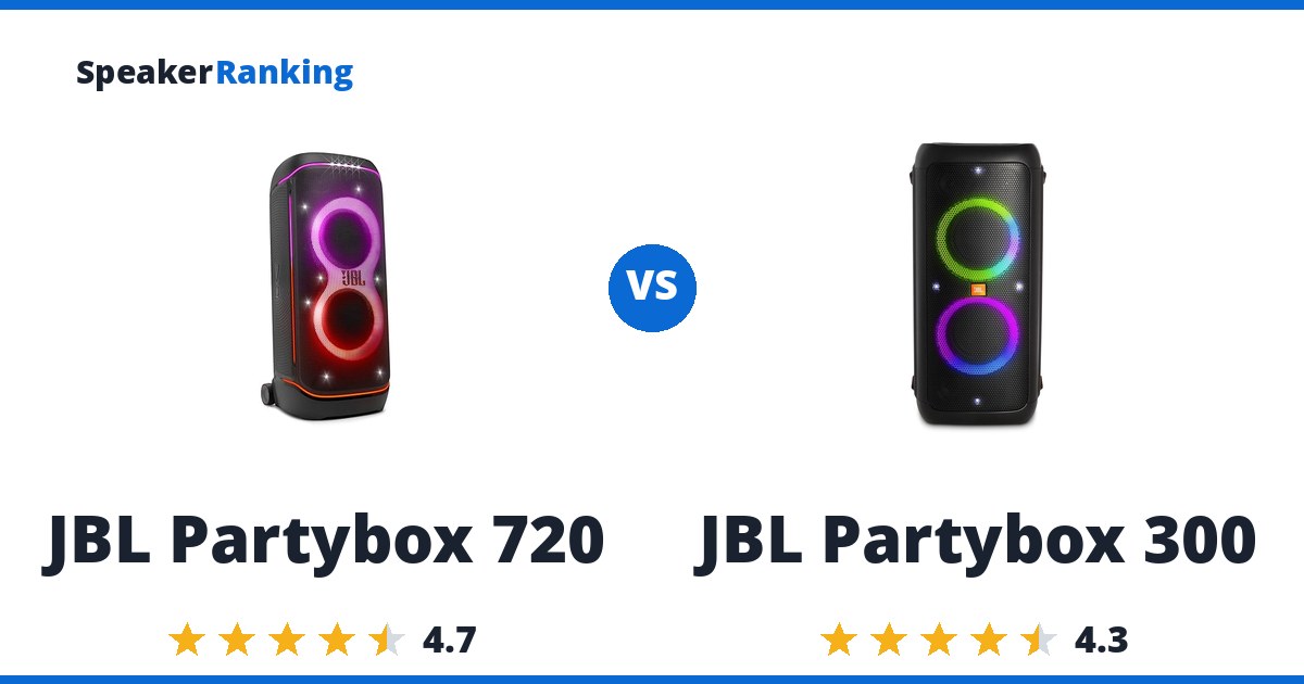 JBL Partybox 720 vs JBL Partybox 300