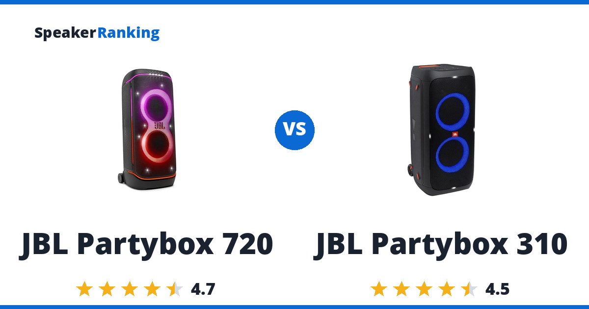 JBL Partybox 720 vs JBL Partybox 310