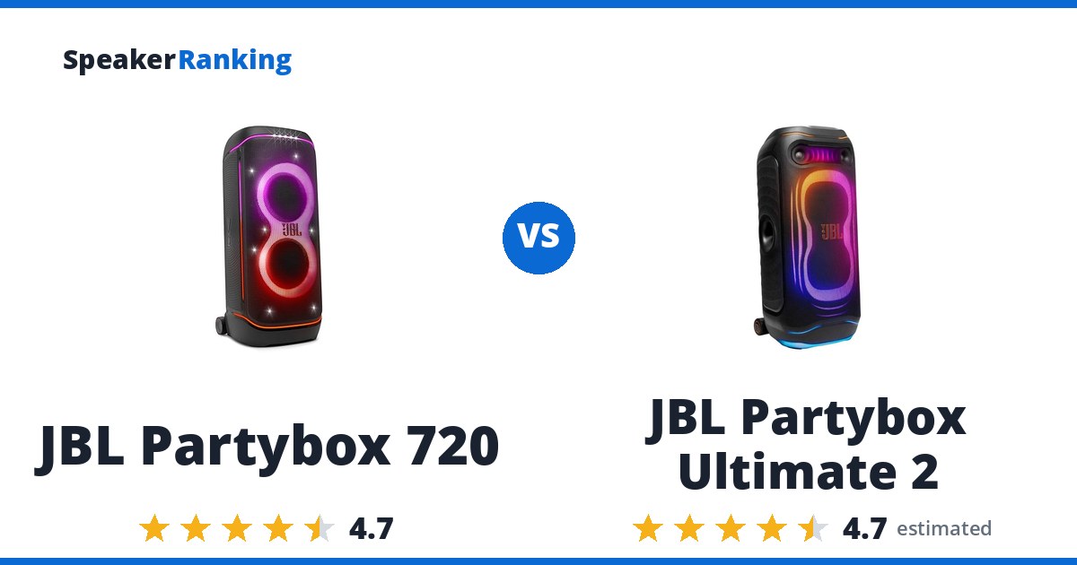 JBL Partybox 720 vs JBL Partybox Ultimate 2
