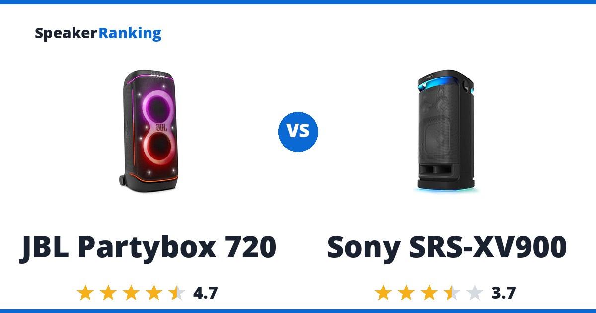 JBL Partybox 720 vs Sony SRS-XV900