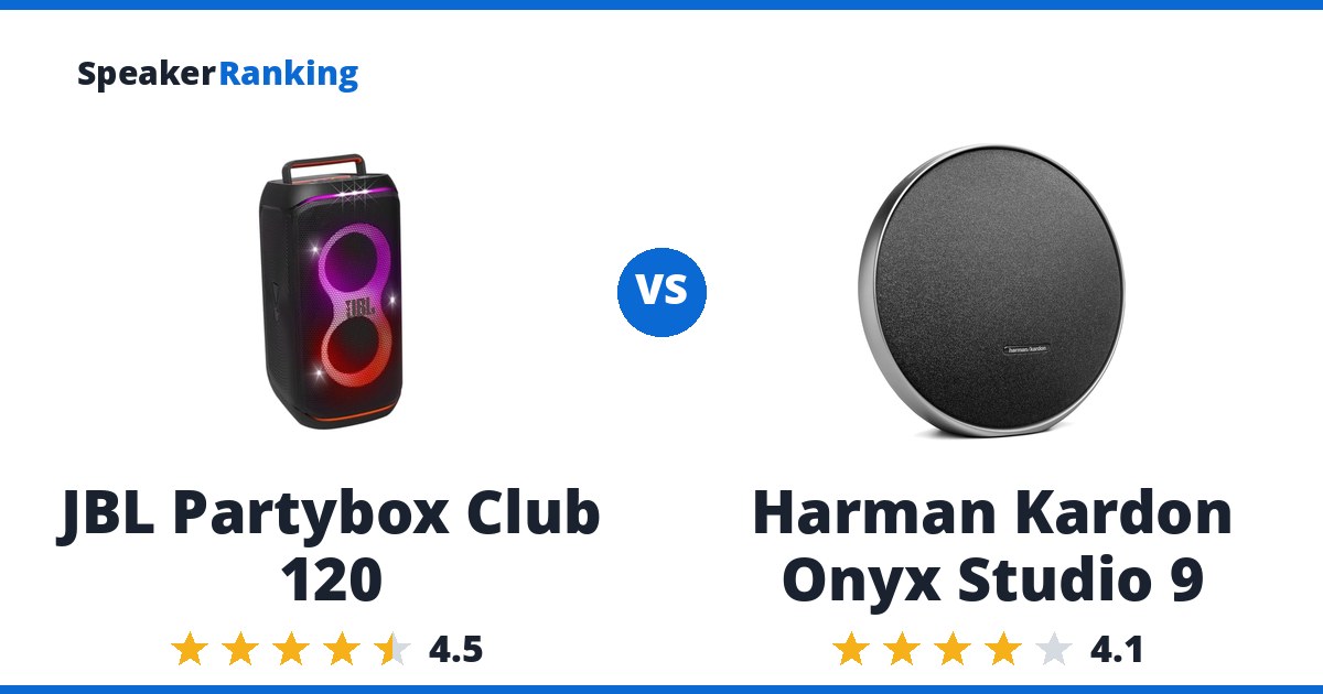 JBL Partybox Club 120 vs Harman Kardon Onyx Studio 9