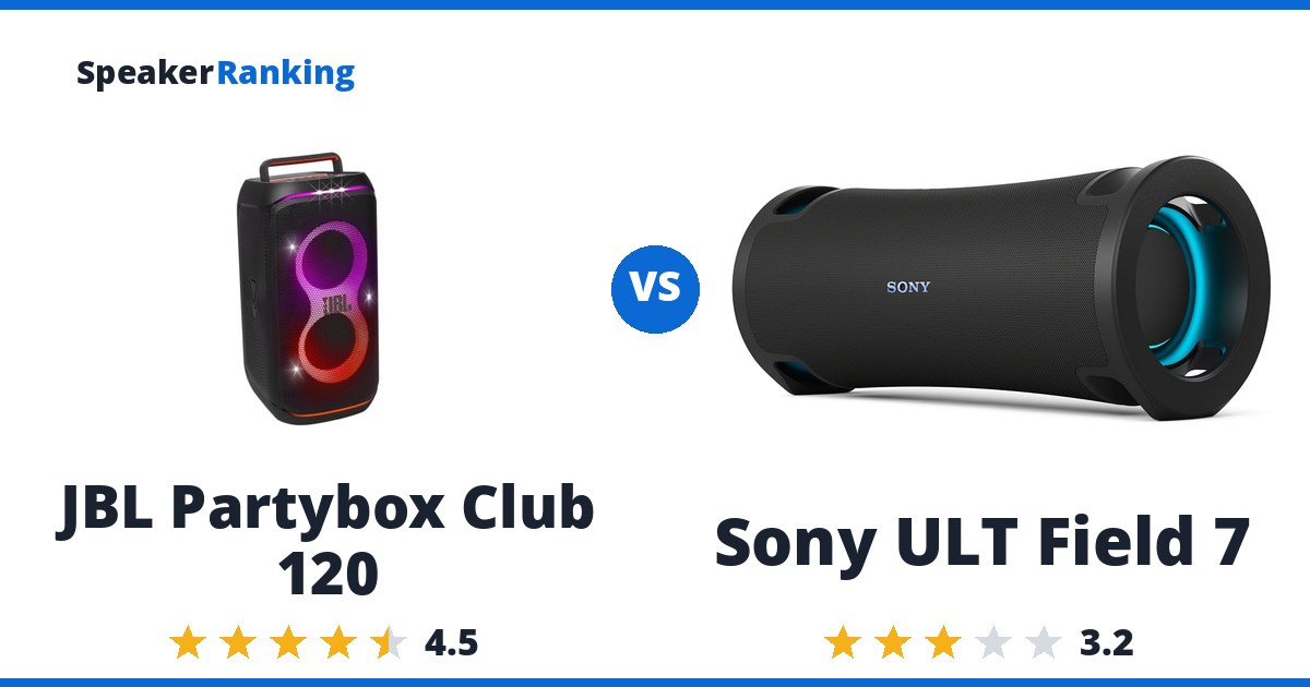 JBL Partybox Club 120 vs Sony ULT Field 7