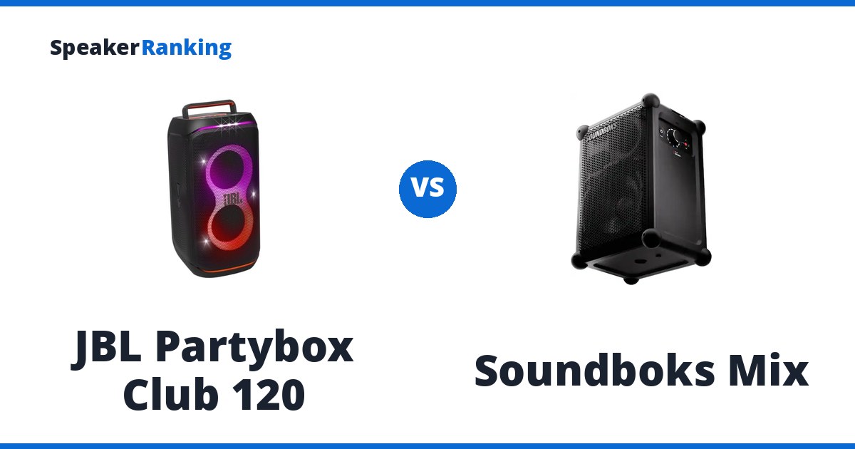 JBL Partybox Club 120 vs Soundboks Mix