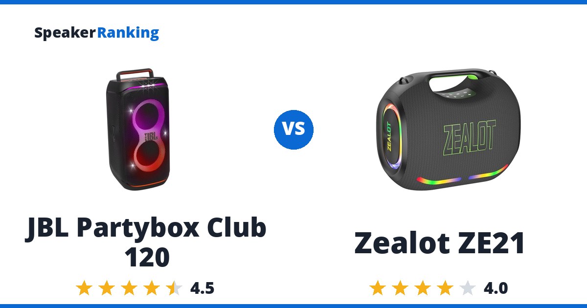 JBL Partybox Club 120 vs Zealot ZE21