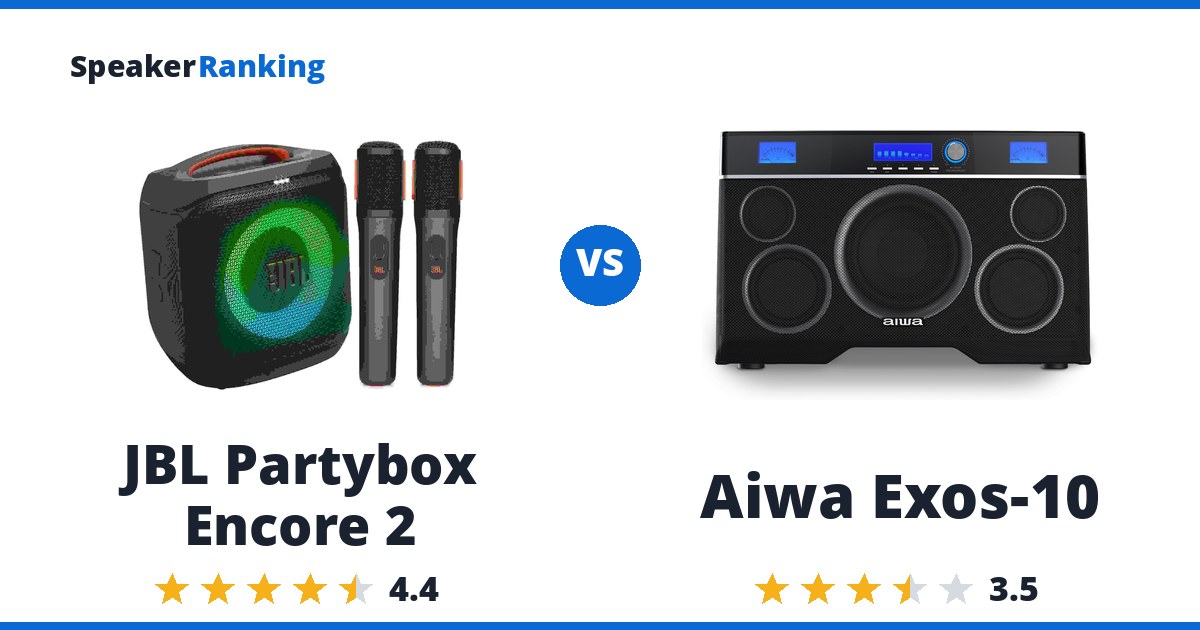 JBL Partybox Encore 2 vs Aiwa Exos-10