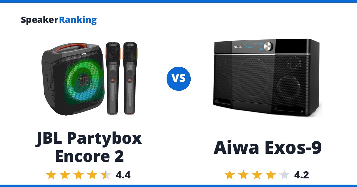 JBL Partybox Encore 2 vs Aiwa Exos-9