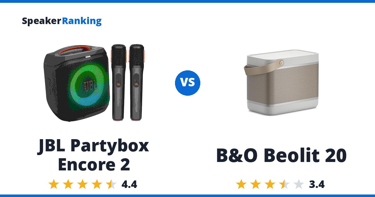 JBL Partybox Encore 2 vs B&O Beolit 20