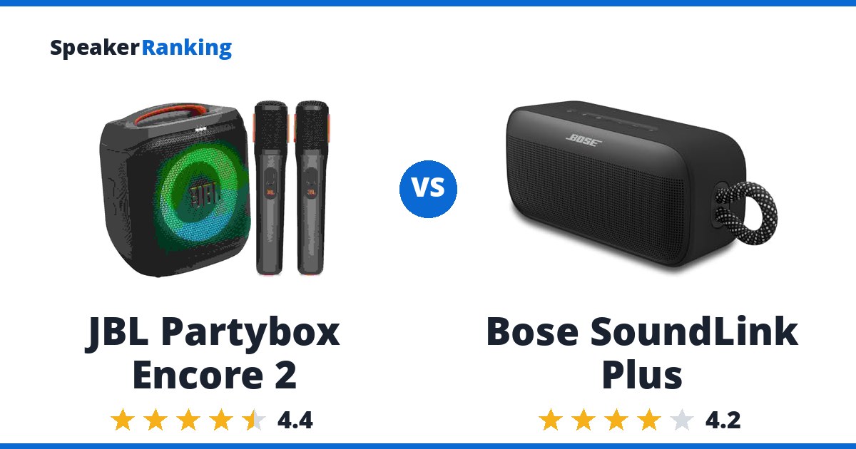 JBL Partybox Encore 2 vs Bose SoundLink Plus