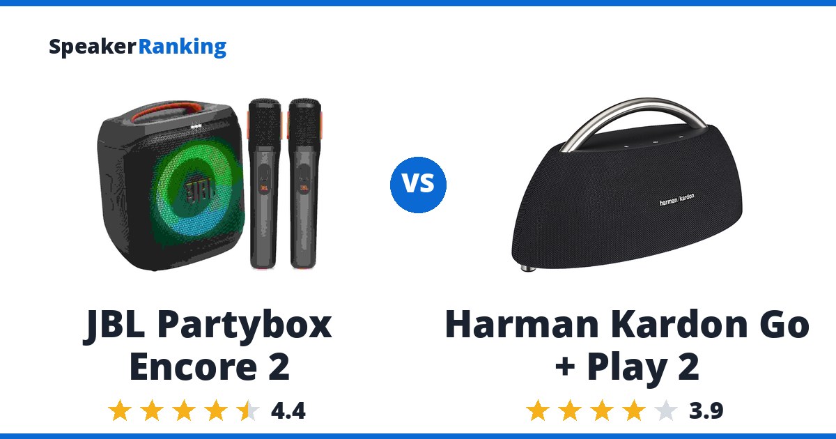 JBL Partybox Encore 2 vs Harman Kardon Go + Play 2