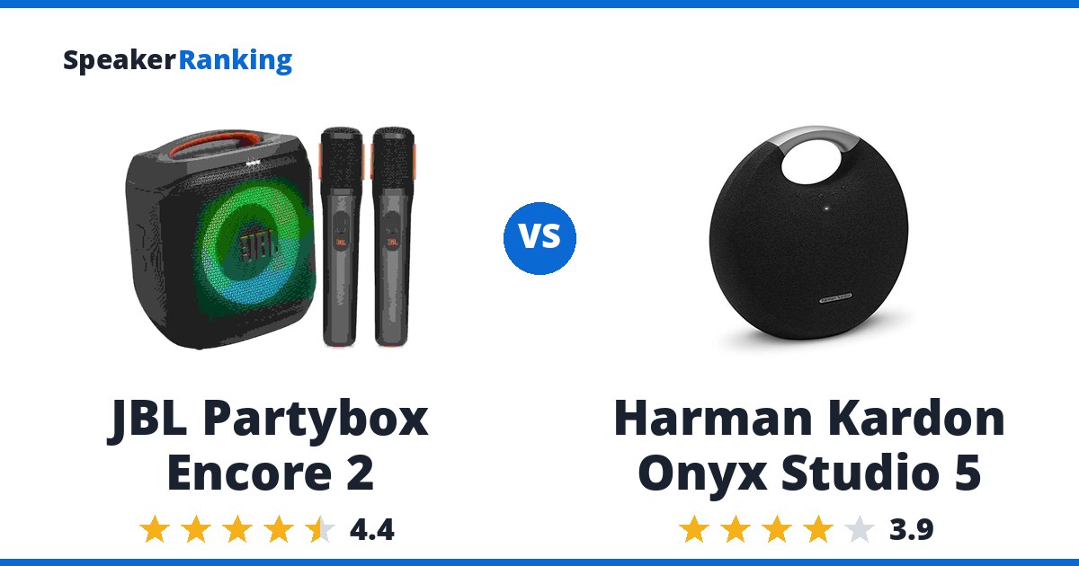 JBL Partybox Encore 2 vs Harman Kardon Onyx Studio 5