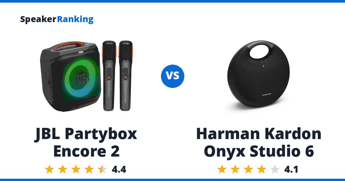 JBL Partybox Encore 2 vs Harman Kardon Onyx Studio 6