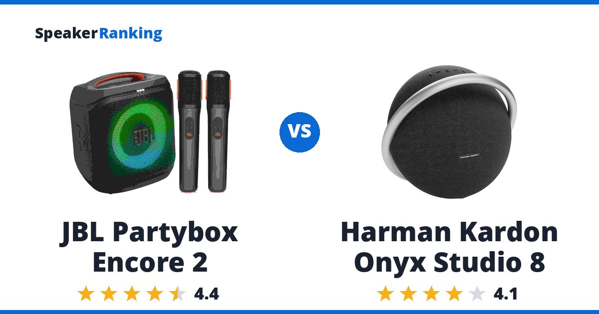 JBL Partybox Encore 2 vs Harman Kardon Onyx Studio 8