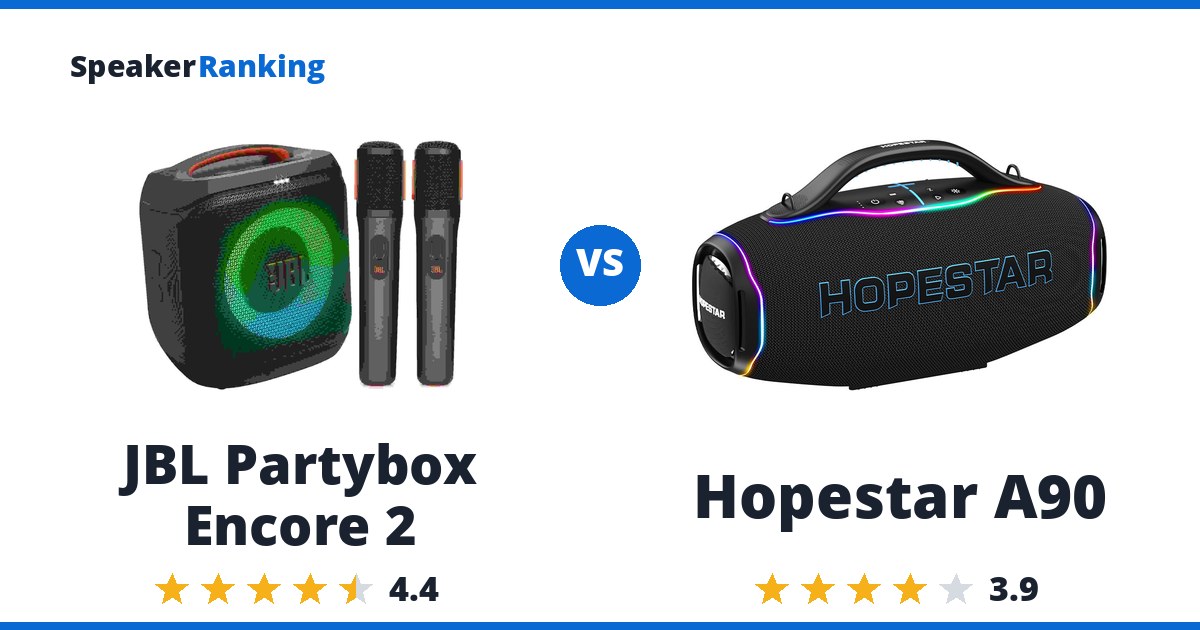 JBL Partybox Encore 2 vs Hopestar A90
