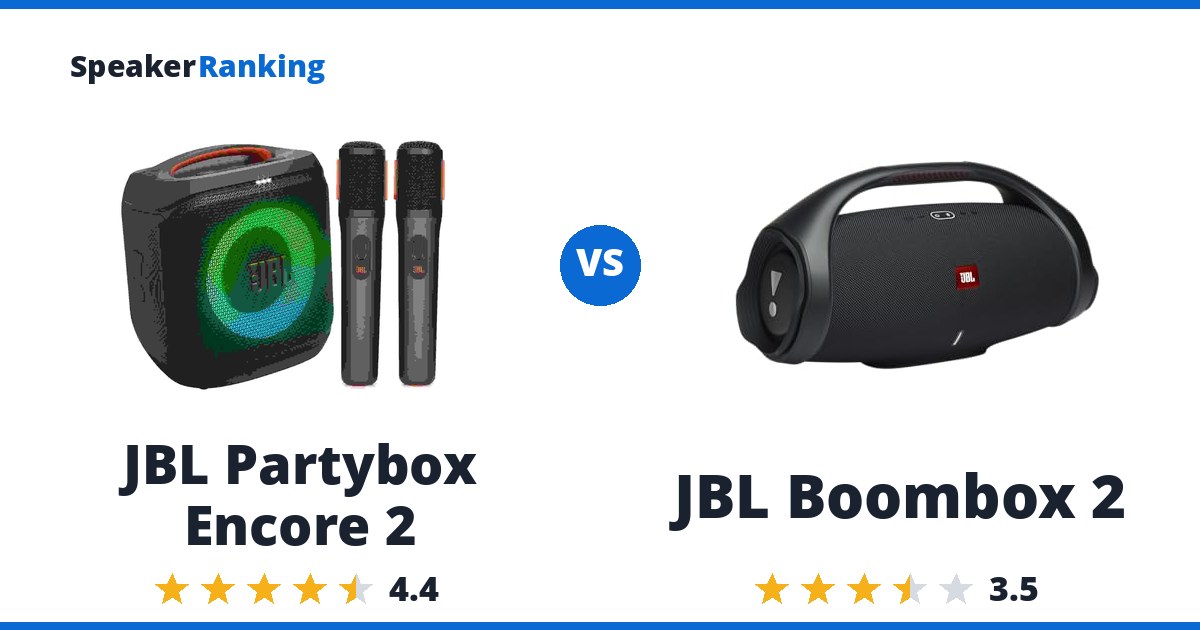JBL Partybox Encore 2 vs JBL Boombox 2