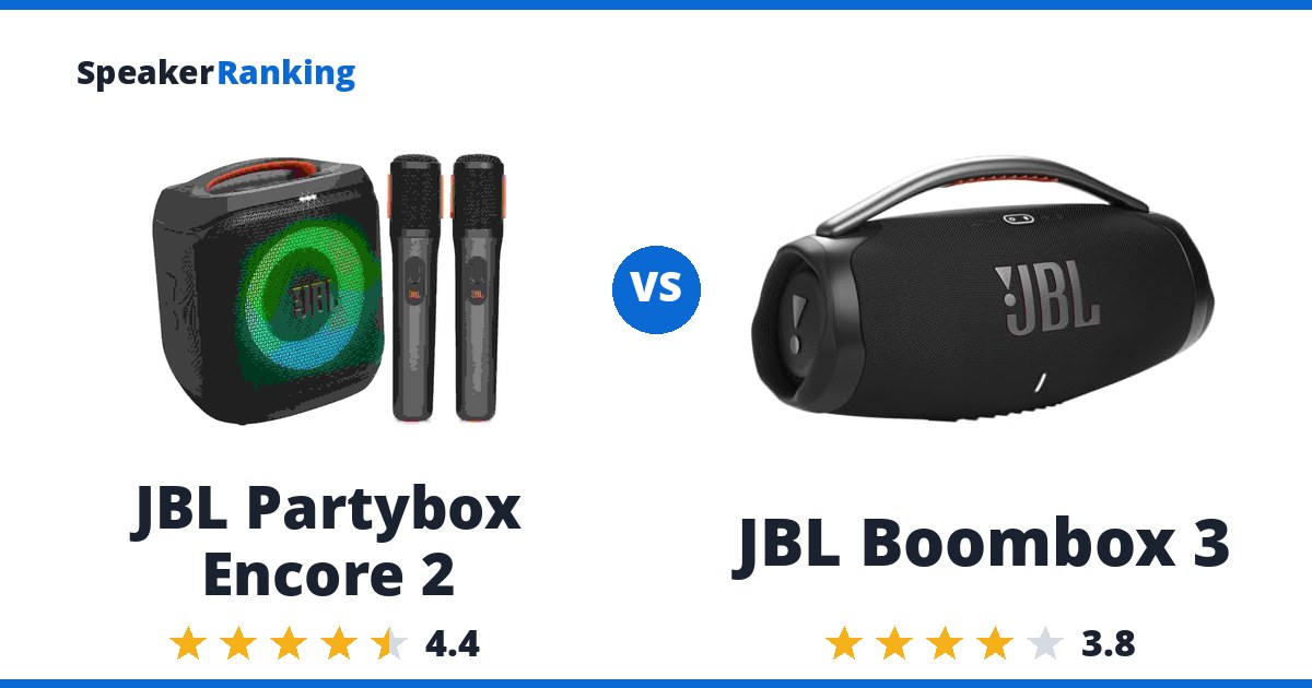 JBL Partybox Encore 2 vs JBL Boombox 3