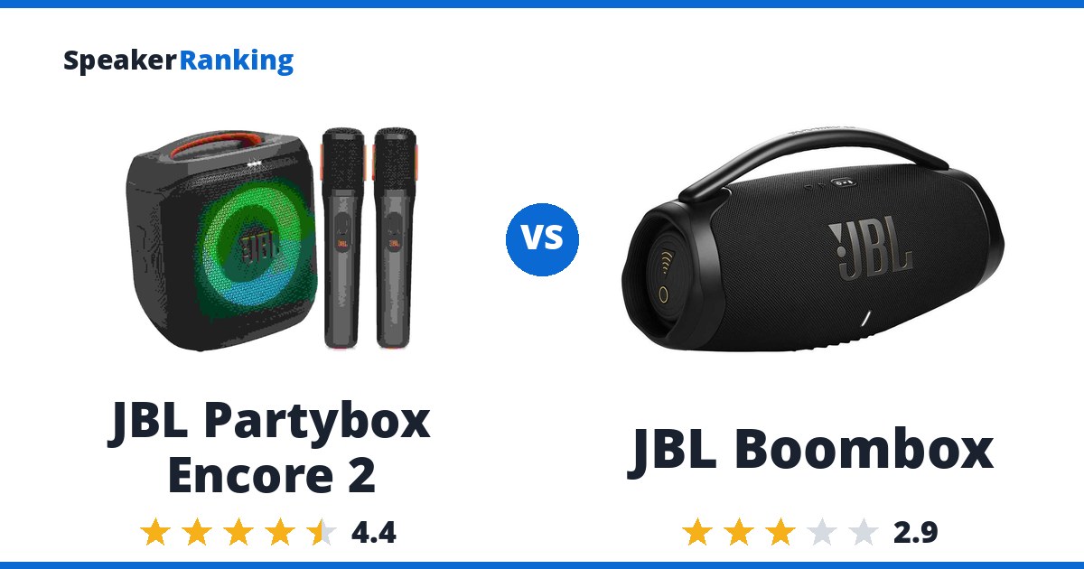 JBL Partybox Encore 2 vs JBL Boombox