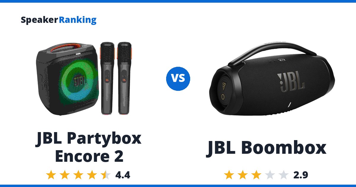 JBL Partybox Encore 2 vs JBL Boombox