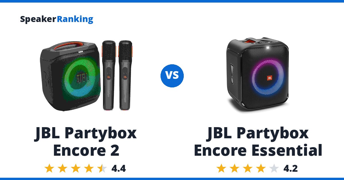 JBL Partybox Encore 2 vs JBL Partybox Encore Essential
