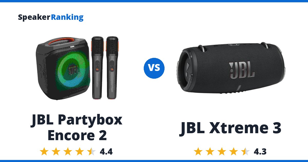 JBL Partybox Encore 2 vs JBL Xtreme 3