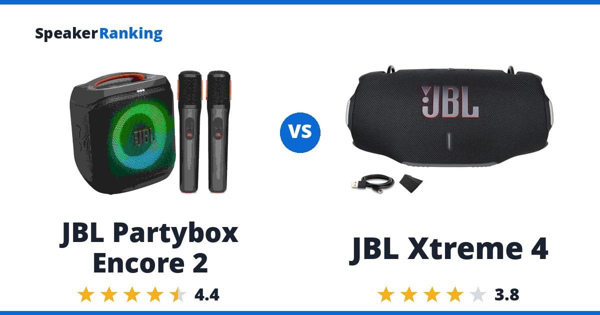 JBL Partybox Encore 2 vs JBL Xtreme 4