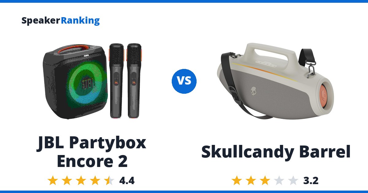 JBL Partybox Encore 2 vs Skullcandy Barrel