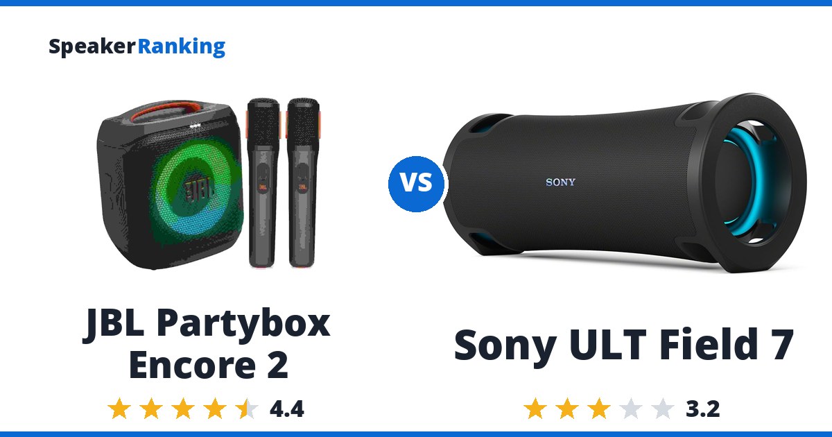 JBL Partybox Encore 2 vs Sony ULT Field 7