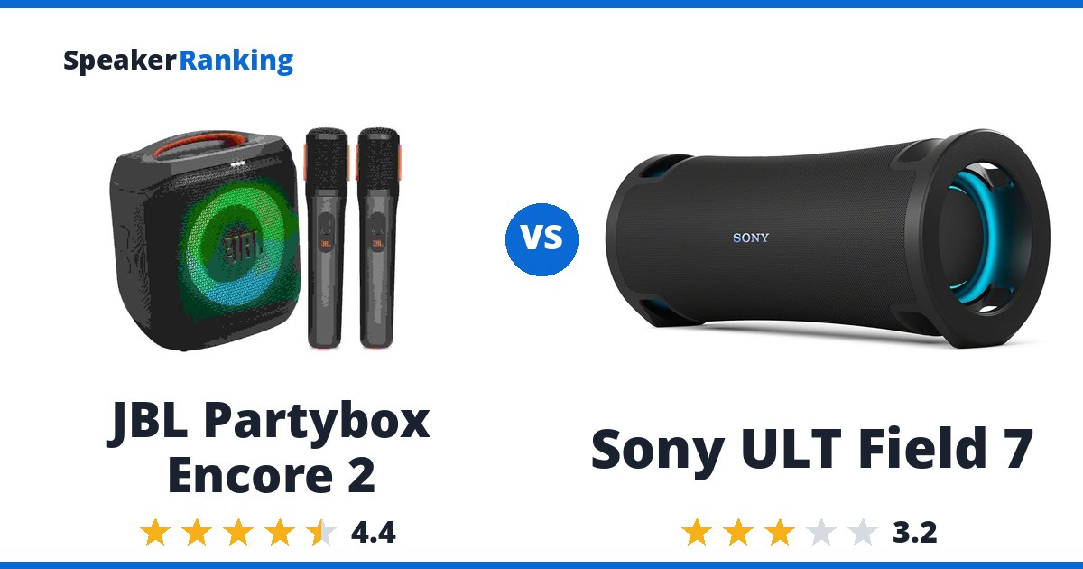 JBL Partybox Encore 2 vs Sony ULT Field 7