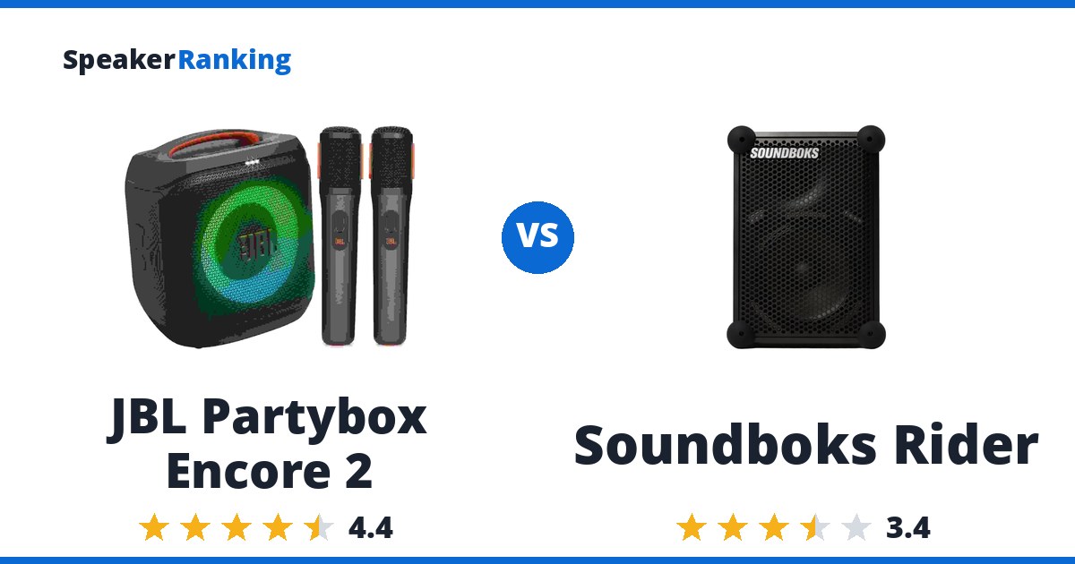 JBL Partybox Encore 2 vs Soundboks Rider