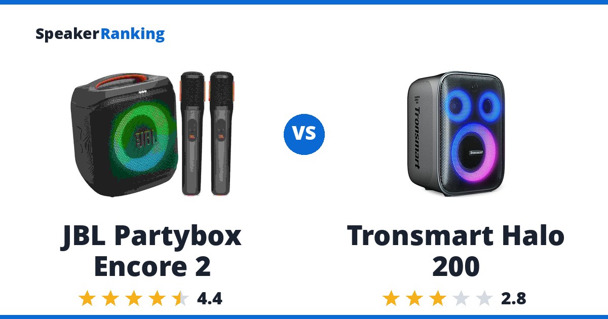 JBL Partybox Encore 2 vs Tronsmart Halo 200