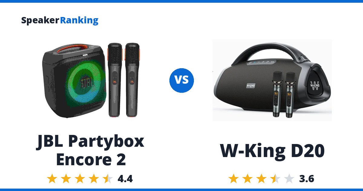 JBL Partybox Encore 2 vs W-King D20