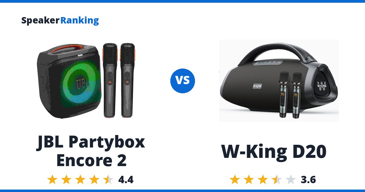 JBL Partybox Encore 2 vs W-King D20