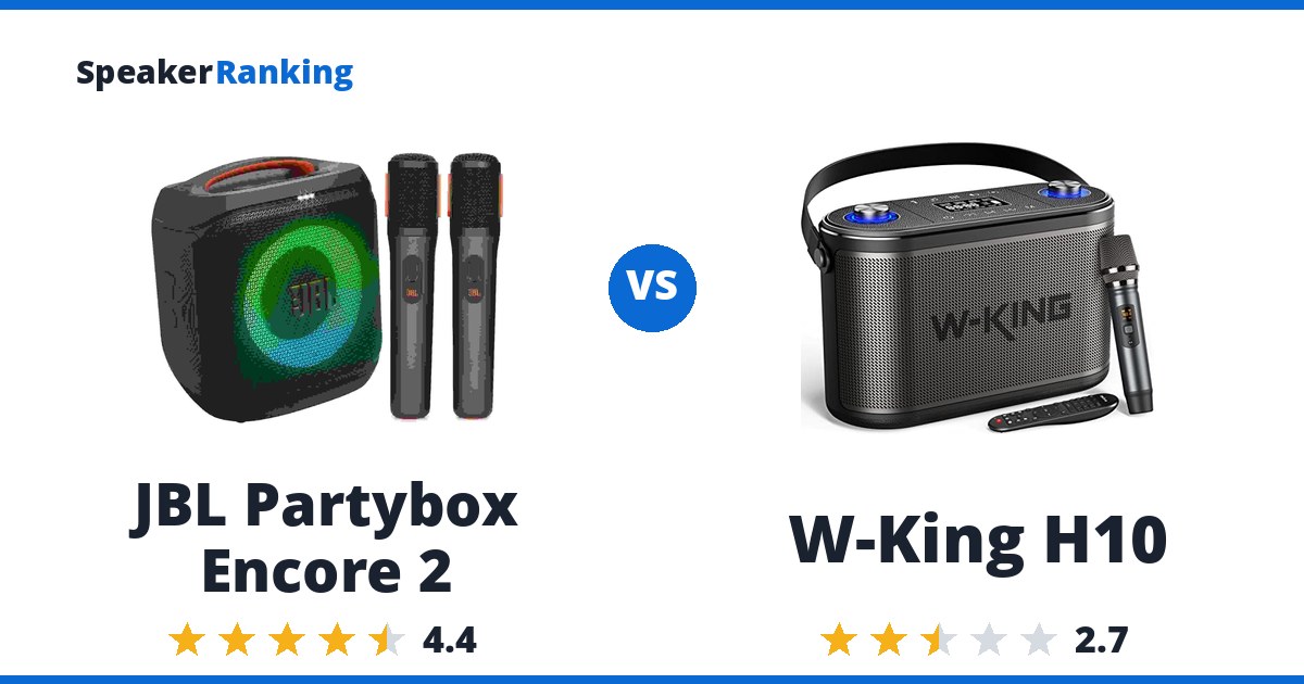 JBL Partybox Encore 2 vs W-King H10