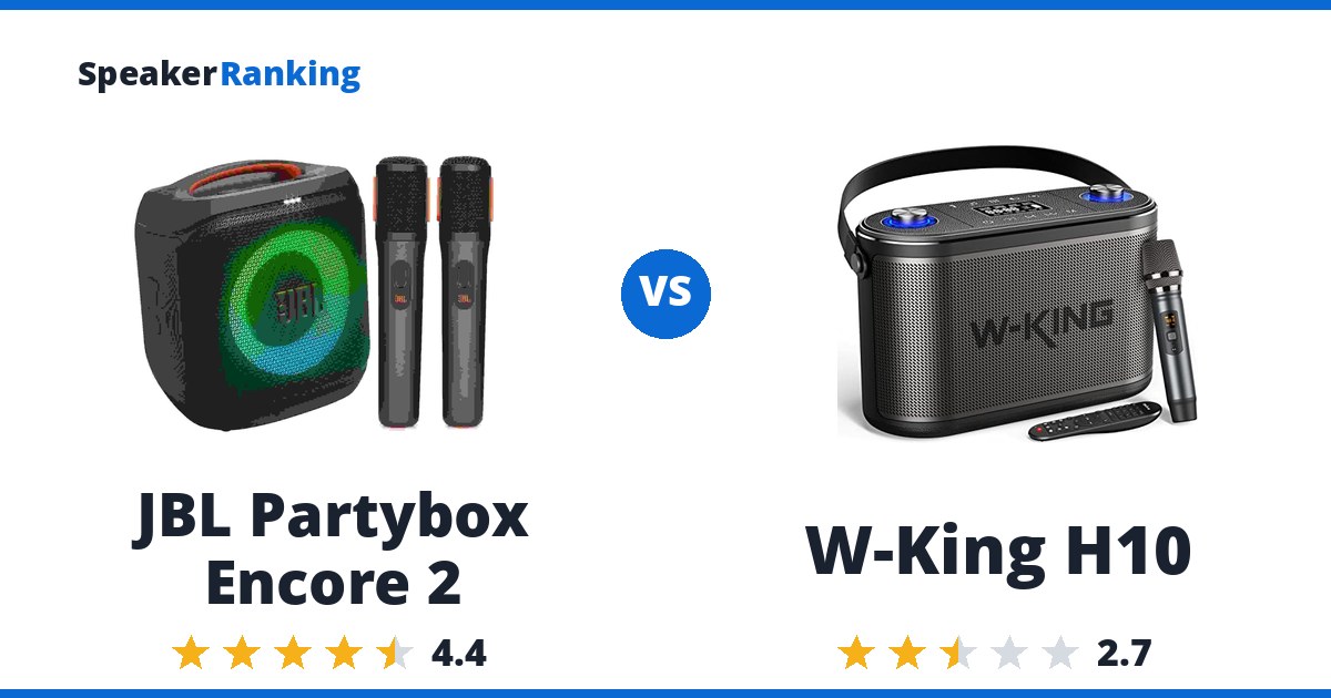 JBL Partybox Encore 2 vs W-King H10