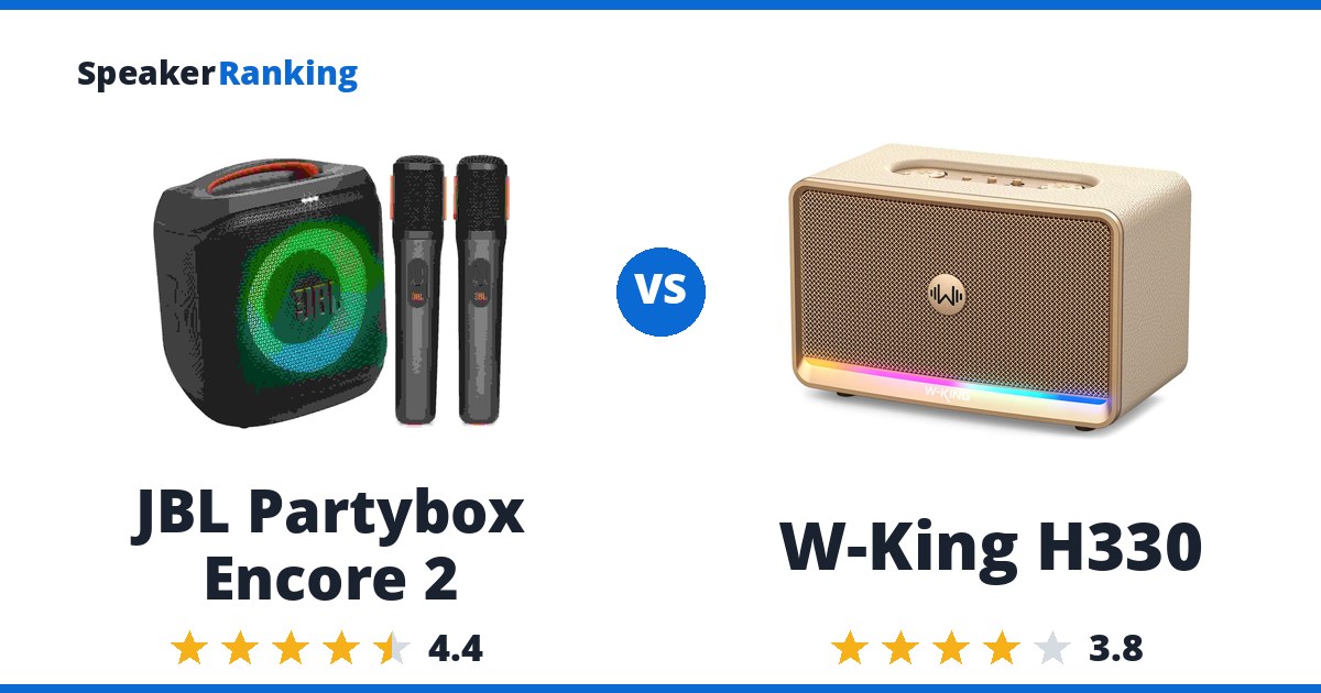 JBL Partybox Encore 2 vs W-King H330