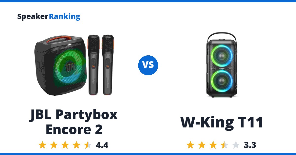JBL Partybox Encore 2 vs W-King T11
