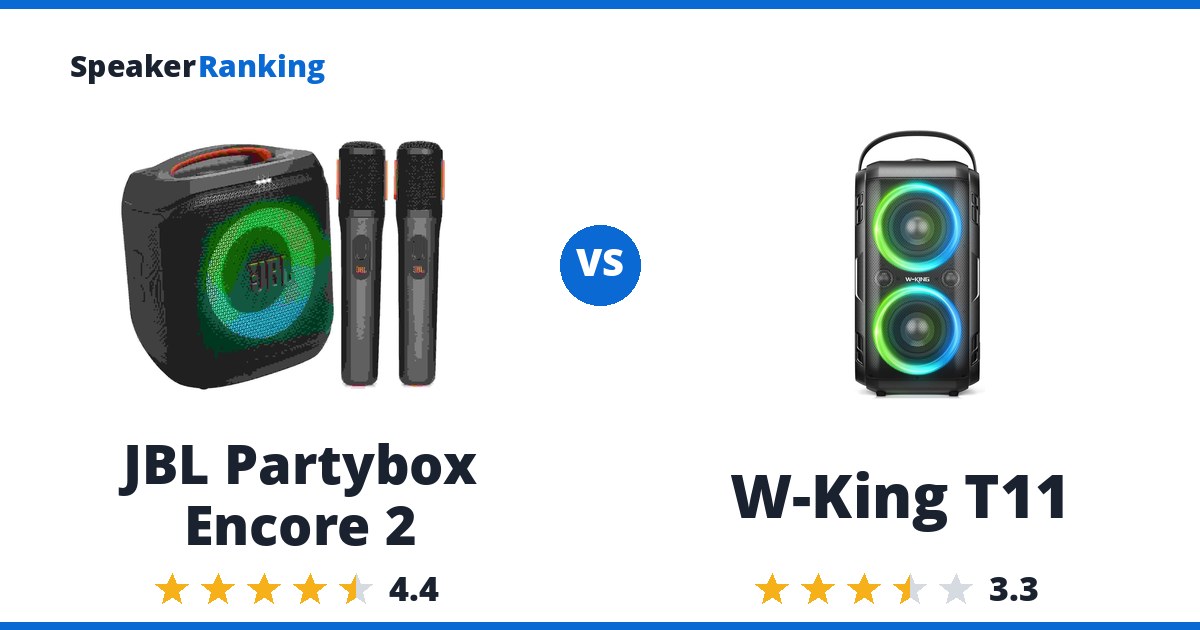 JBL Partybox Encore 2 vs W-King T11