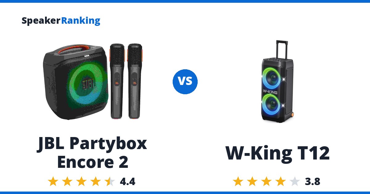 JBL Partybox Encore 2 vs W-King T12
