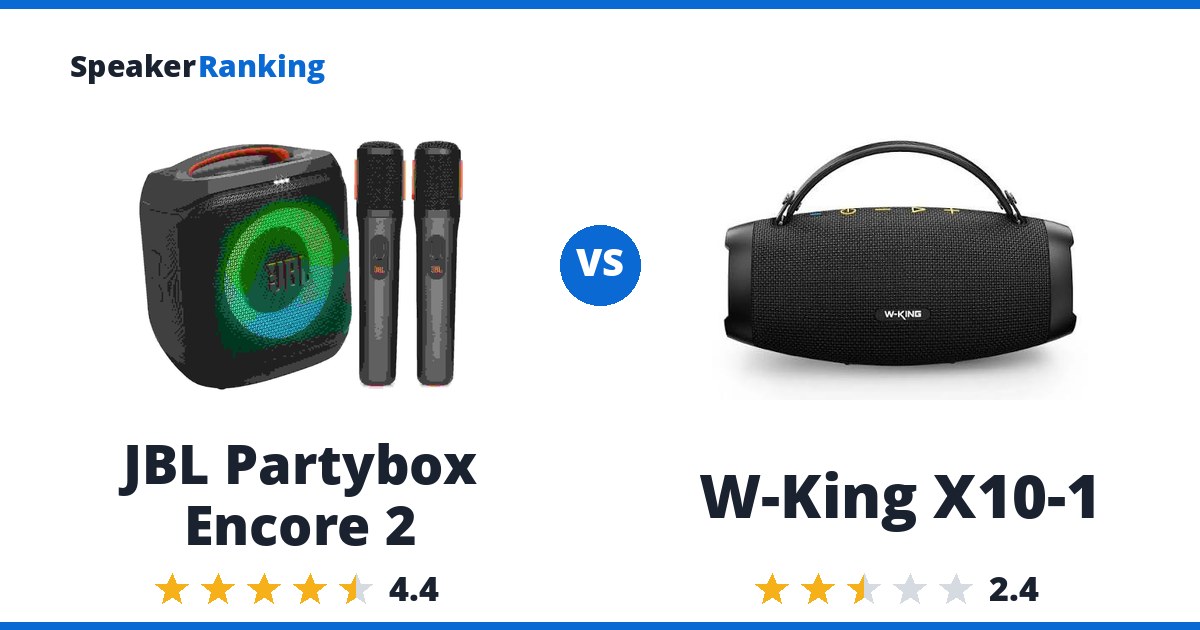 JBL Partybox Encore 2 vs W-King X10-1