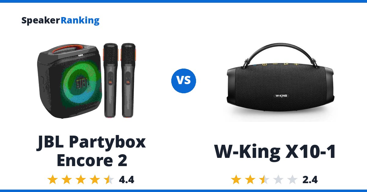 JBL Partybox Encore 2 vs W-King X10-1