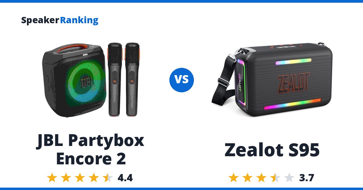 JBL Partybox Encore 2 vs Zealot S95