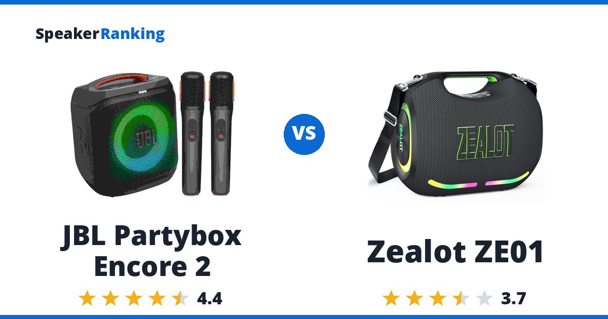JBL Partybox Encore 2 vs Zealot ZE01
