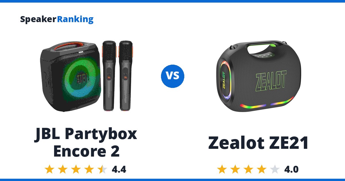 JBL Partybox Encore 2 vs Zealot ZE21