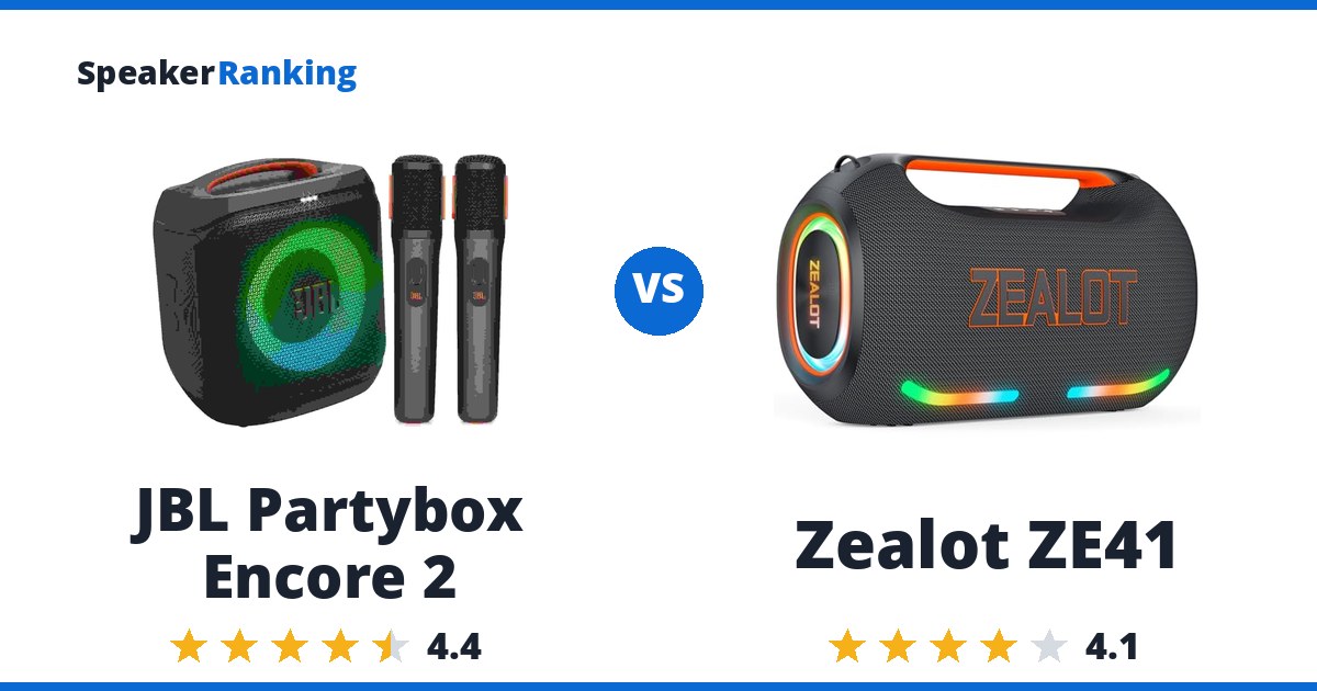 JBL Partybox Encore 2 vs Zealot ZE41