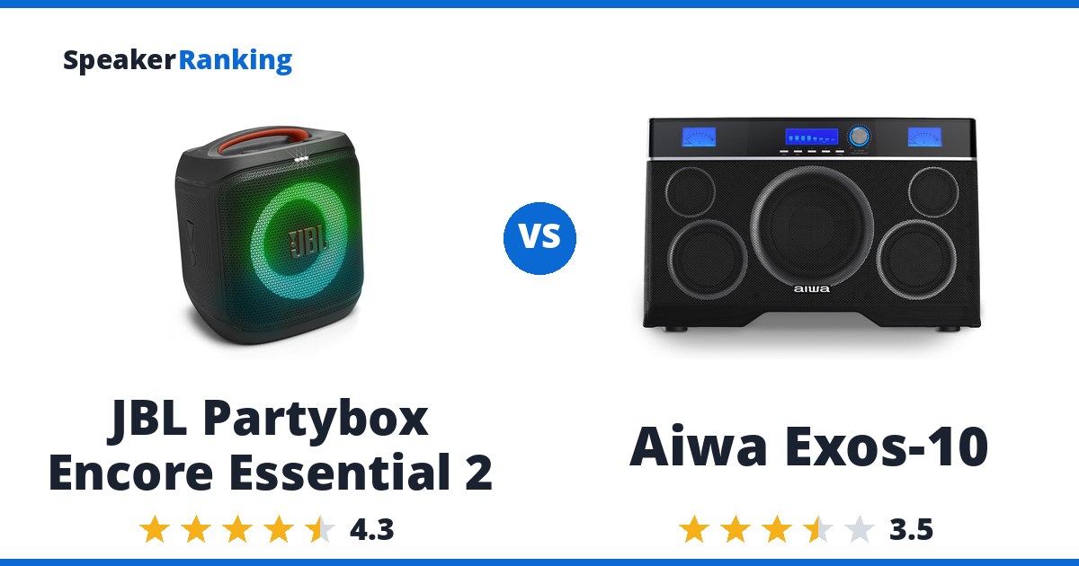 JBL Partybox Encore Essential 2 vs Aiwa Exos-10