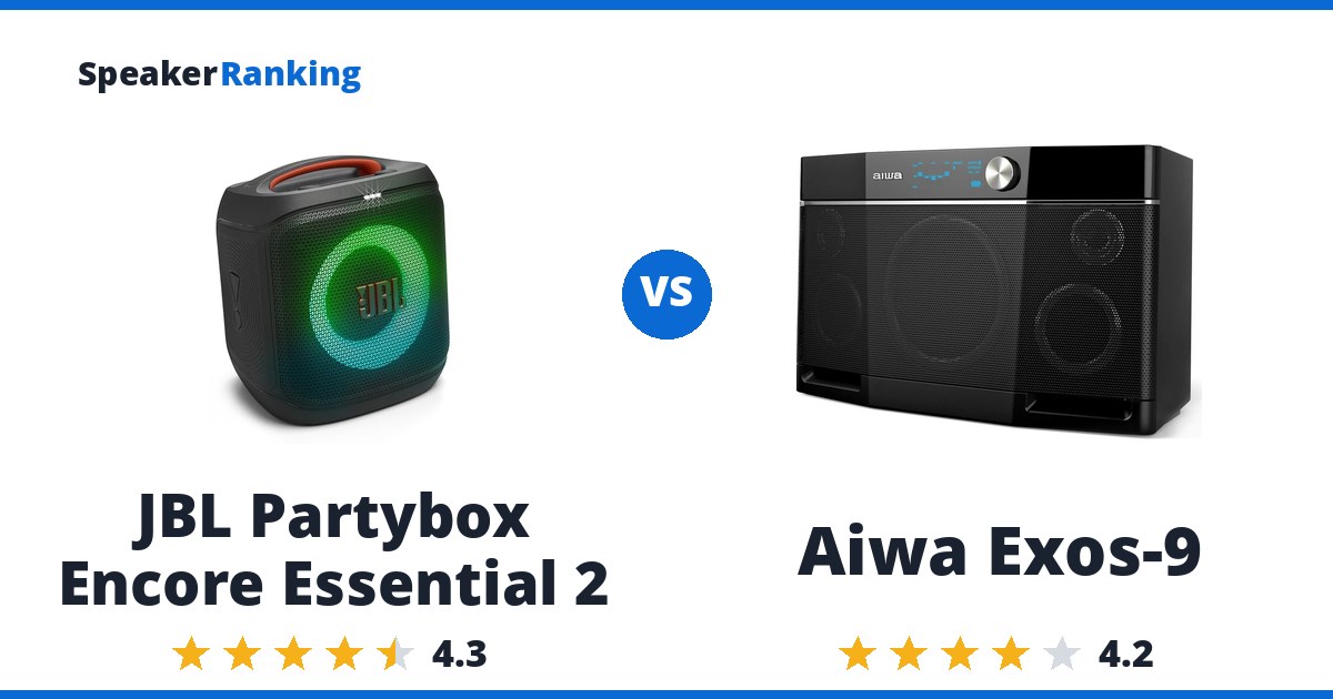 JBL Partybox Encore Essential 2 vs Aiwa Exos-9